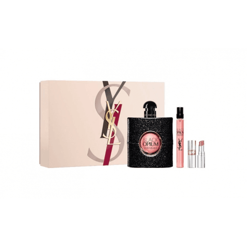 Yves Saint Laurent Black Opium 90ml EDP Spray + 10ml EDP Spray + 1.3G Lipstick Gift Set 2025