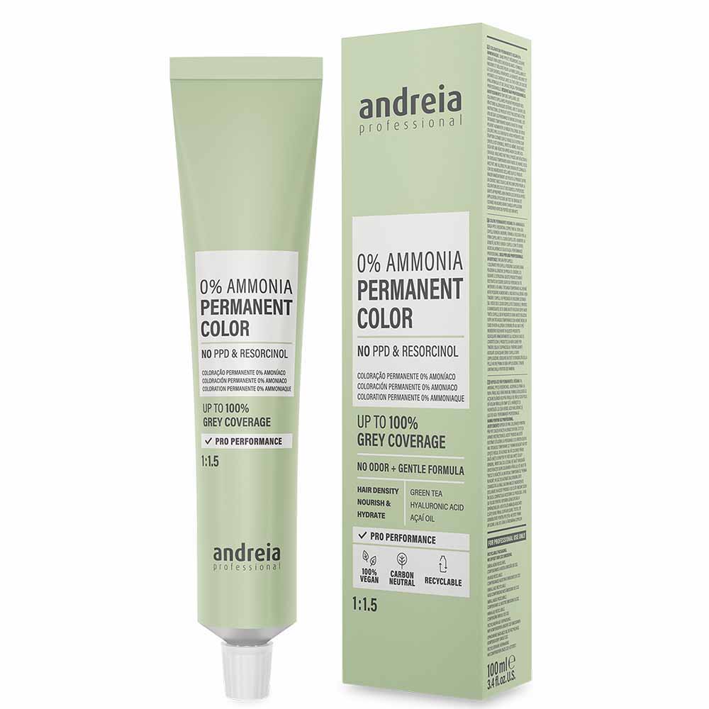 Andreia Professional 0% Ammonia Permanent Color 1:1.5, 5.74 Light Brown Brown Copper 100ml