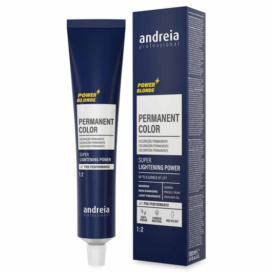 Andreia Professional Permanent Color Power Blonde 1:2 11.023 Super Lightener Natural Cool Beige 100ml