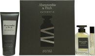 Abercrombie & Fitch Authentic Man Gift Set 100ml EDT + 200ml Hair & Body Wash + 15ml EDT