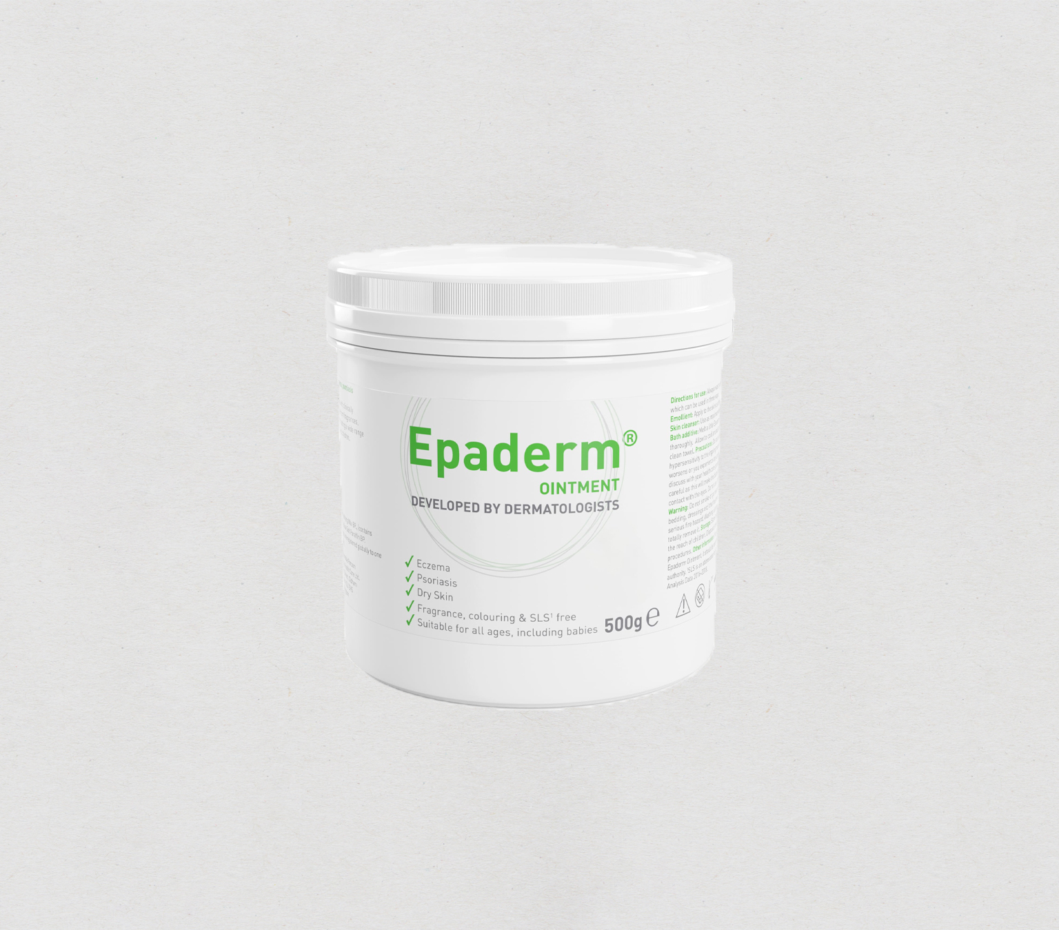 Epaderm Emollient Ointment Cream 500g