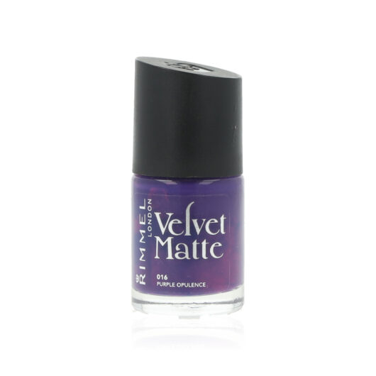 Rimmel Velvet Matte - 016 Purple Opulence Nail Polish 12ml