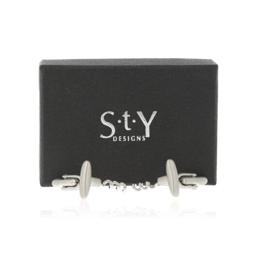 STY Sty For Men Cufflinks Corkscrew