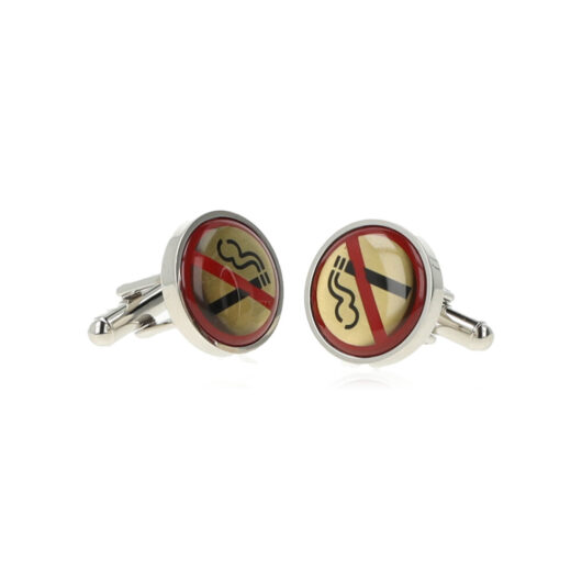 STY Sty For Men Cufflinks No Smoking