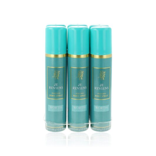 Worth Paris Je Reviens - Pack of 6 Body Spray 450ml