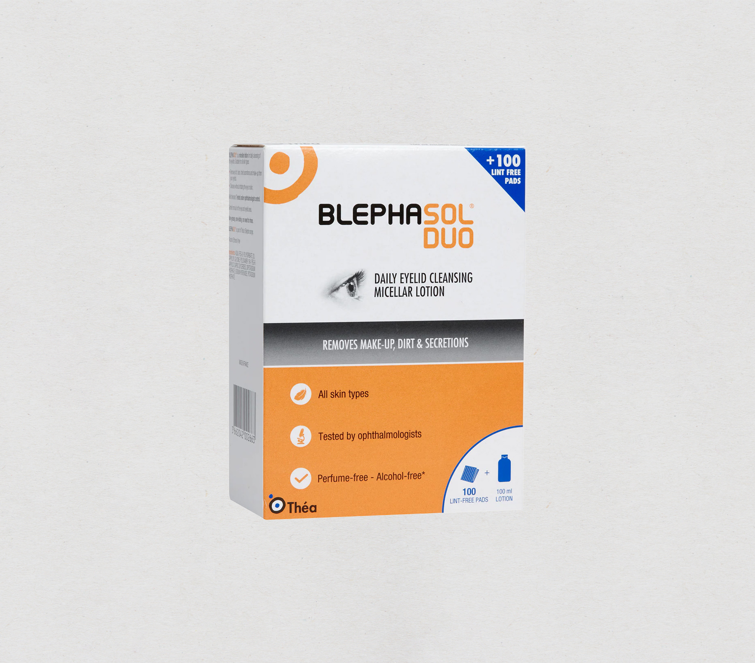 Blephasol Duo - 100ml bottle and 100 pads