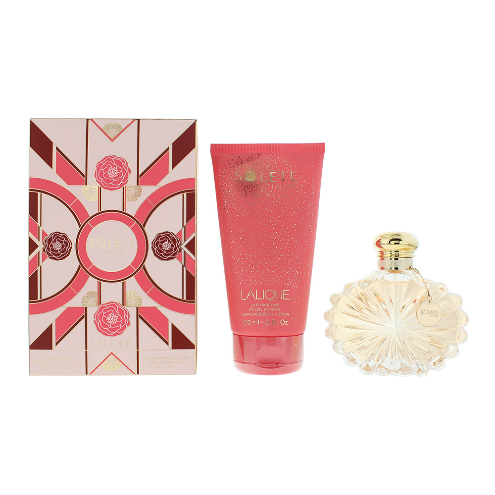 Lalique Soleil 2 Piece Gift Set: Eau De Parfum 100ml - Body Lotion 150ml