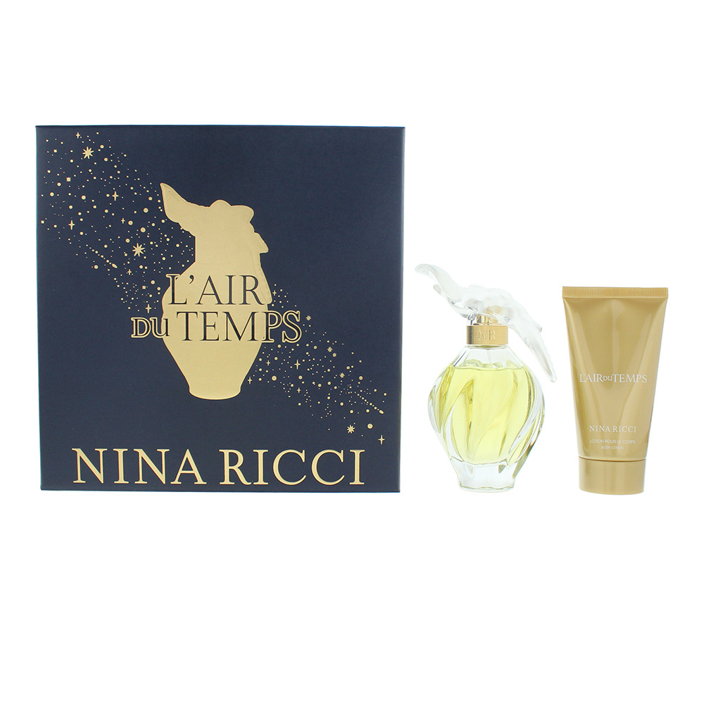 Nina Ricci L'air Du Temps 2 Piece Gift Set: Eau De Toilette 100ml - Body Lotion 75ml