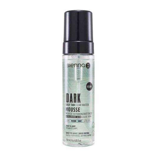 Sienna X Dark Self Tan Clear Water Mousse 150ml