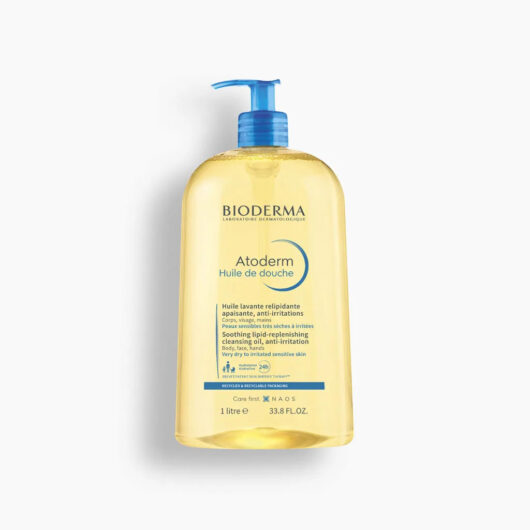 Bioderma Atoderm Shower Oil, Body Wash for Very Dry Skin Prone to Eczema 1 Litre