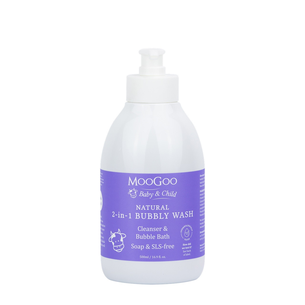 MooGoo 2-in-1 Bubbly Wash 500ml