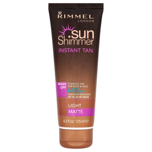 Rimmel Water Resistant Instant Tan Wash Off Light Matte- 125ml
