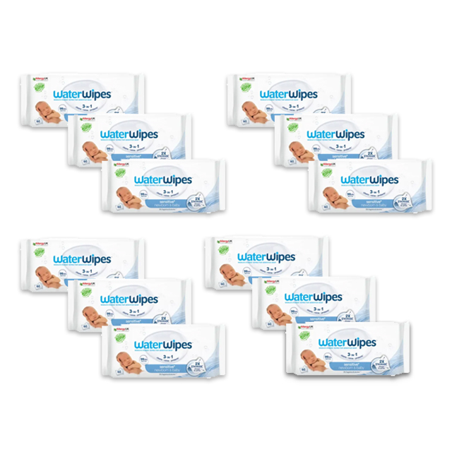 WaterWipes Sensitive+ newborn & baby wipes