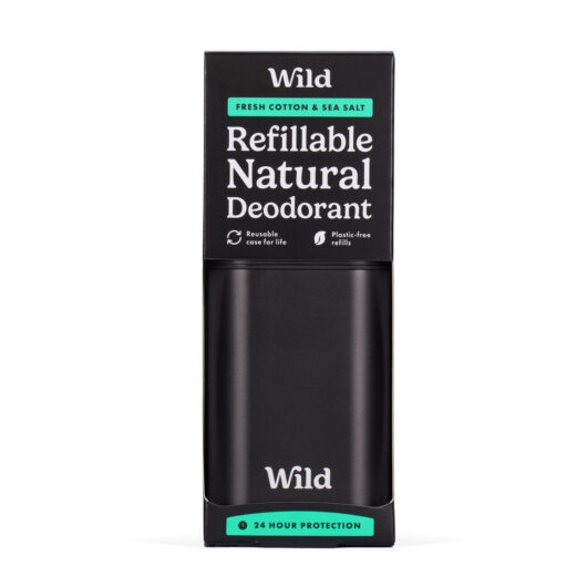 Wild Fresh Cotton & Sea Salt Deodorant with Black Case Starter Pack