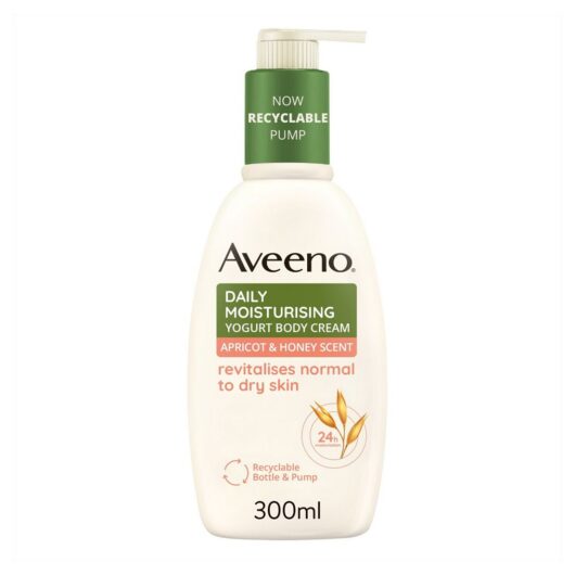 Aveeno Daily Moisturising Yogurt Body Cream - Apricot & Honey Scented 300ml