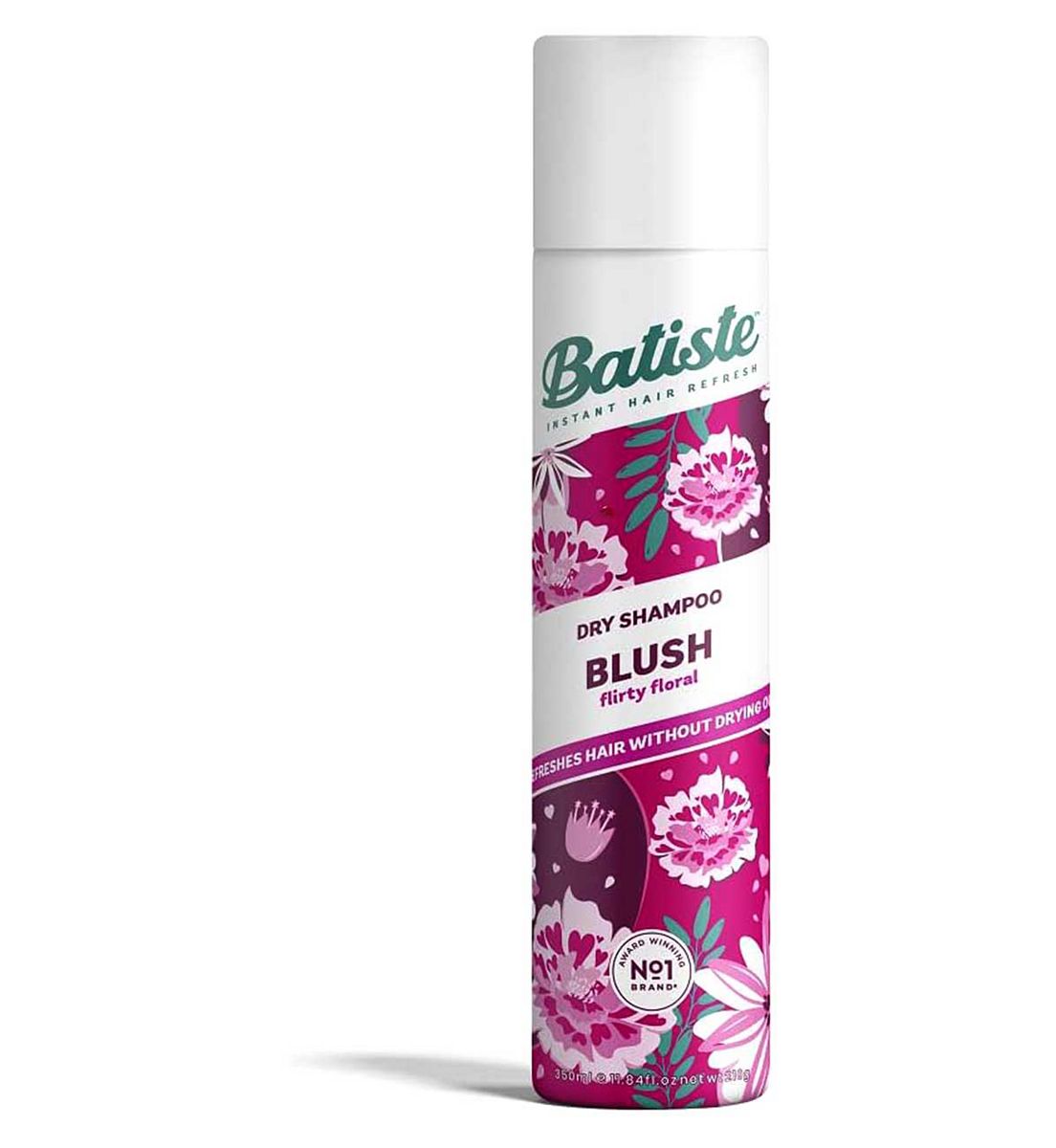 Batiste Dry Shampoo Blush, Flirty Floral Fragrance Hair Shampoo, 350ml