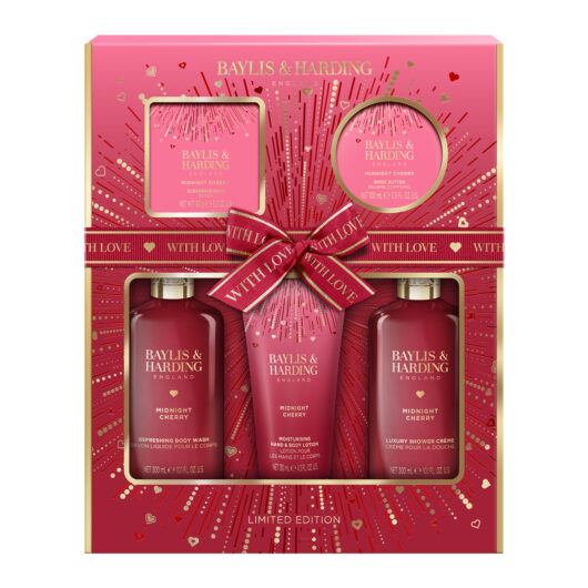 Baylis & Harding Midnight Cherry Luxury Pamper Gift Set