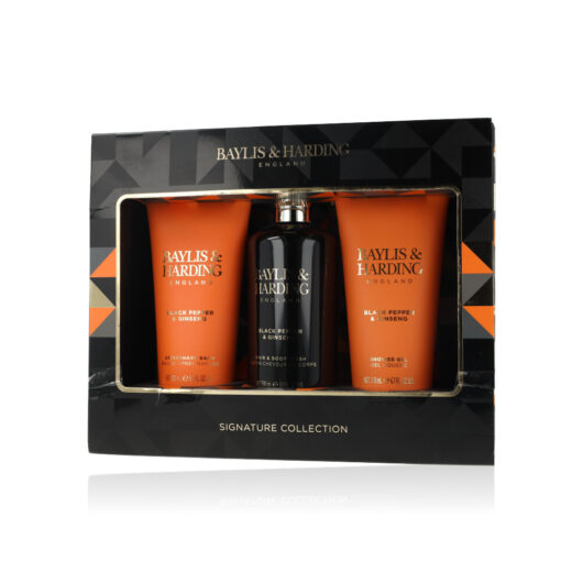 Baylis & Harding Signature Men's Black Pepper & Ginseng - *For Clearance - Brand new item with minor box damage (e.g., squash). Picture for reference only; actual damage of box may vary. Product itself is PRISTINE. Giftset