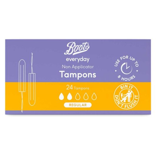 Boots Everyday Non Applicator Tampons Regular X24