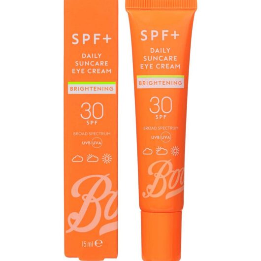 Boots Spf+ Brightening Eye Cream Spf30 15Ml