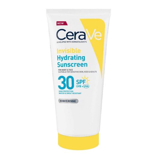 Cerave Invisible Hydrating Sunscreen Spf30 For Body Face And All Skin Types With 3 Essential Ceramides 177 ml