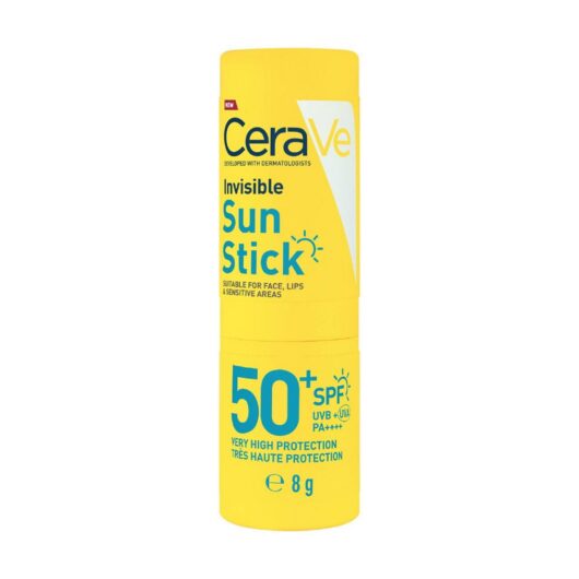 Cerave Invisible Sun Stick Spf50 For All Skin Types With 3 Essential Ceramides 8g