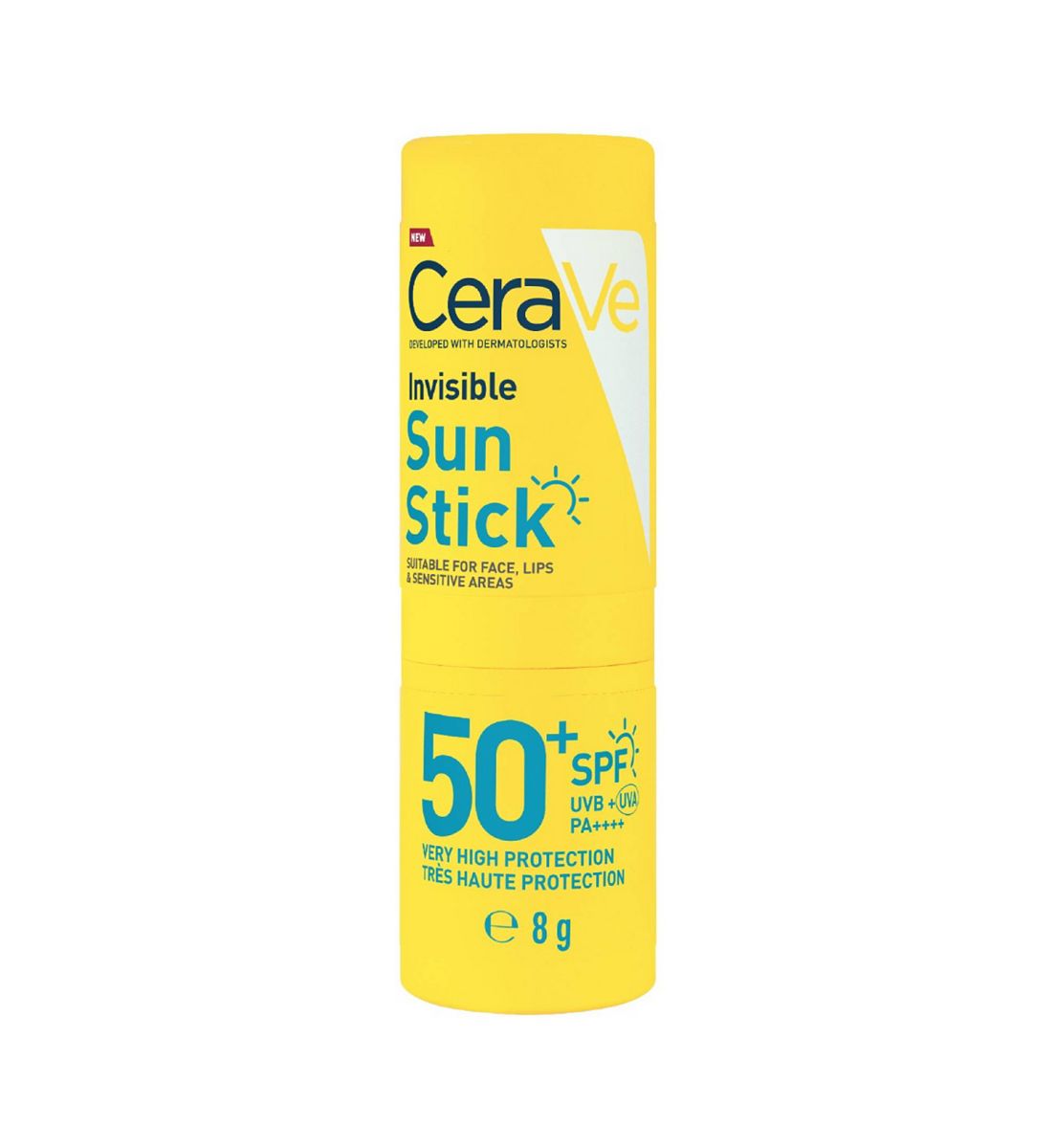 Cerave Invisible Sun Stick Spf50 For All Skin Types With 3 Essential Ceramides 8g
