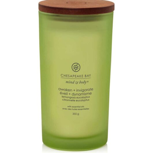 Chesapeake Bay Large Candle Awaken And Invigorate Lemongrass Eucalyptus 355g