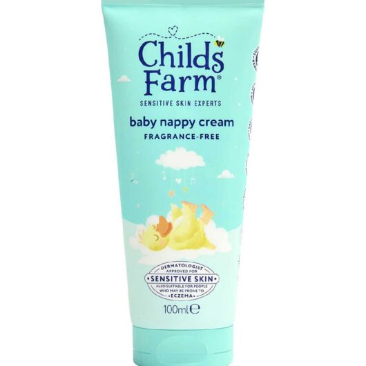 Childs Farm Baby Nappy Cream 100Ml Fragrance Free Formula For Newborns & Sensitive Skin