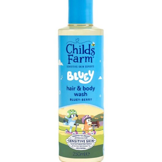 Childs Farm Bluey Hair & Body Wash250 Ml Gentle Tear-Free Formula For Kids, Babies Sensitive Skin, 250ml