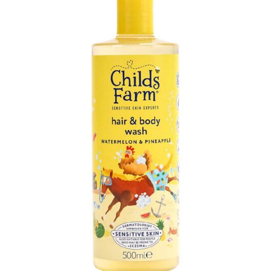 Childs Farm Hair & Body Wash, Watermelon Pineapple 500Ml Gentle Tear-Free Formula For Kids, Babies Sensitive Skin