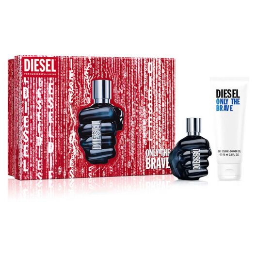 Diesel Only The Brave Eau De Parfum Duo Gift Set 50Ml & 75Ml Shower Gel Br/>