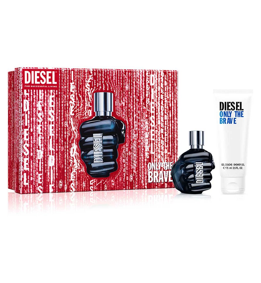 Diesel Only The Brave Eau De Parfum Duo Gift Set 50Ml & 75Ml Shower Gel Br/>