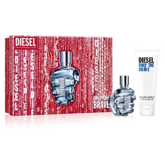 Diesel Only The Brave Eau De Toilette Duo Gift Set 50Ml & 75Ml Shower Gel Br/>