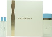 Dolce & Gabbana Light Blue Gift Set 100ml EDT + 10ml EDT + 10ml EDT