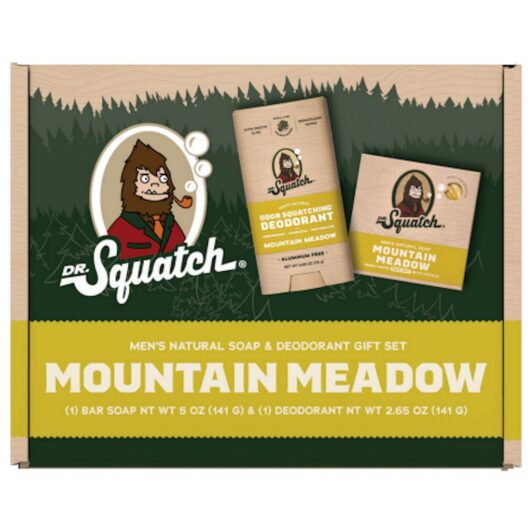 Dr Squatch Mountain Meadow Soap And Deodorant Gift Pack