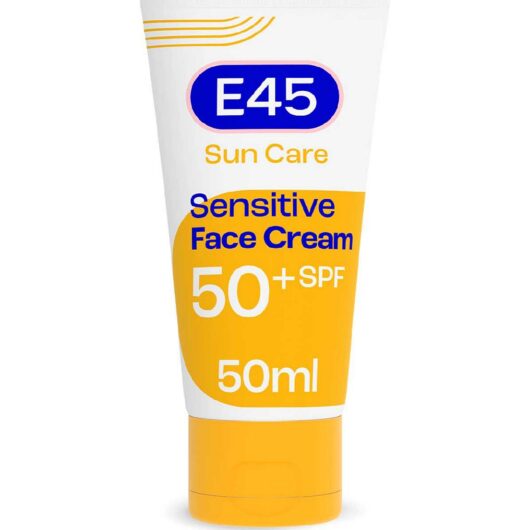 E45 Sensitive Sun Face Cream Spf50+ For Dry & Skin 50ml