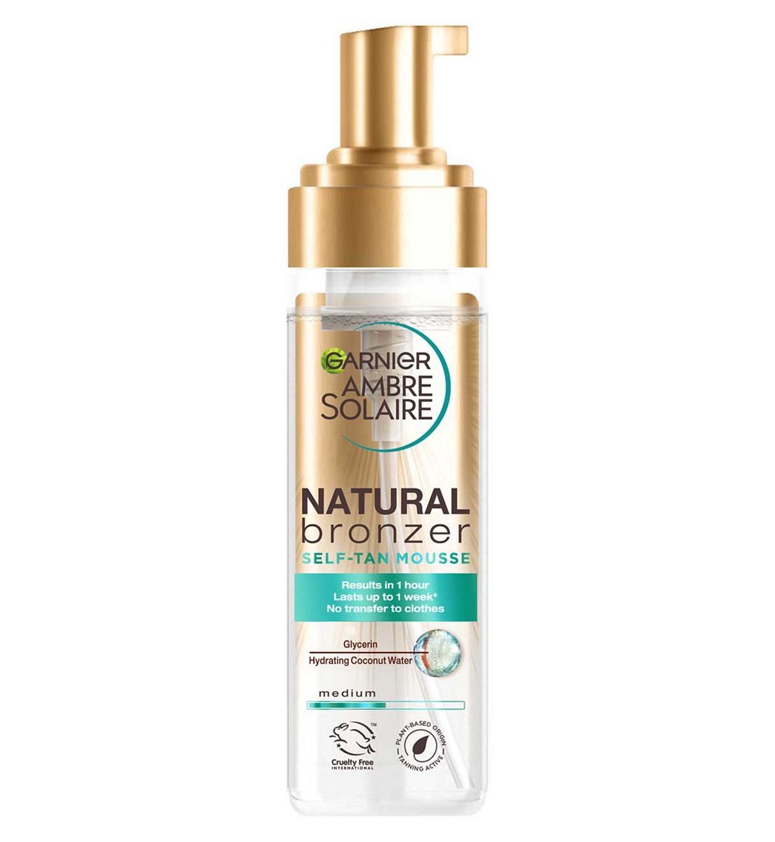 Garnier Ambre Solaire Natural Bronzer Self Tan Mousse200 ml, 200ml