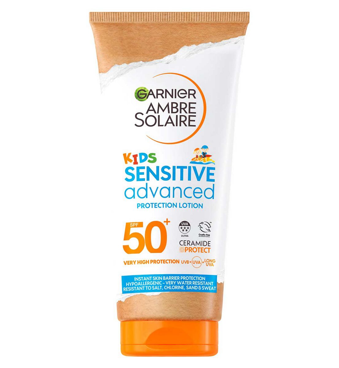 Garnier Ambre Solaire Spf 50+ Kids Sensitive Advanced Sun Cream 175ml