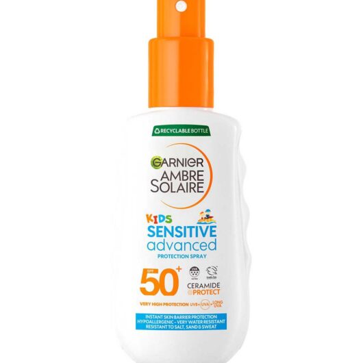 Garnier Ambre Solaire Spf 50+ Kids Sensitive Advanced Sun Cream Spray 150ml