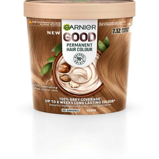 Garnier Good Permanent Hair Dye, 7.12 Sweet Latte