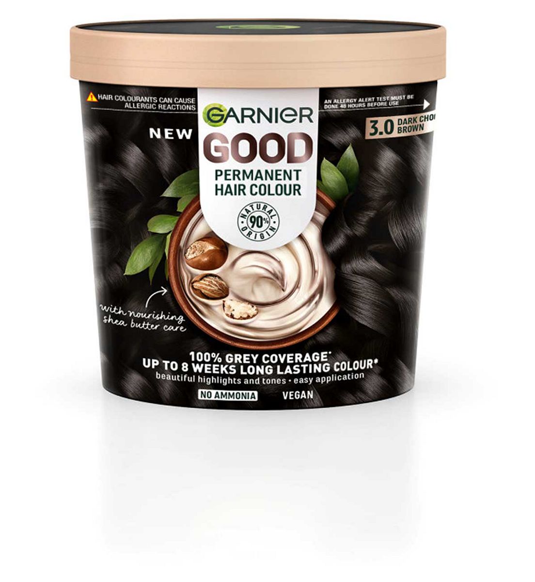 Garnier Good Permanent Hair Dye (Shade: 3.0 Dark Chocolate Brown) For Vibrant, Lasting Colour