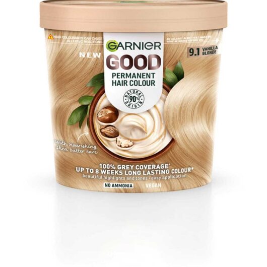 Garnier Good Permanent Hair Dye (Shade: 9.1 Vanilla Blonde) For Vibrant, Long-Lasting Colour