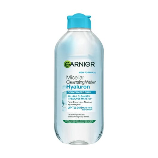Garnier Micellar Cleansing Water Hyaluron For Dehydrated Skin 400Ml Cleanse & Replump