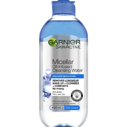 Garnier Micellar Water Facial Cleanser For Delicate Skin And Eyes, 400ml