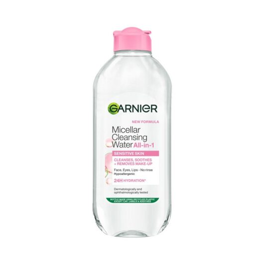 Garnier Micellar Water Gentle Face Cleanser & Makeup Remover For Sensitive Skin 400ml