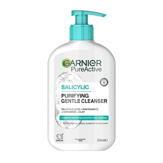 Garnier Salicylic Purifying Gentle Face Cleanser With Acid Niacinamide & Ceramides250 ml, 250ml