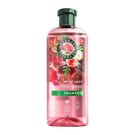 Herbal Essences Rose Scent Petal Soft Shampoo 350Ml To Nourish Dry Hair, Silicone Free