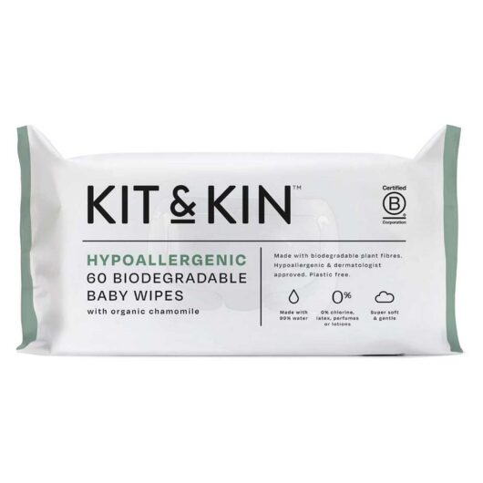 Kit & Kin Hypoallergenic Baby Wipes 60S