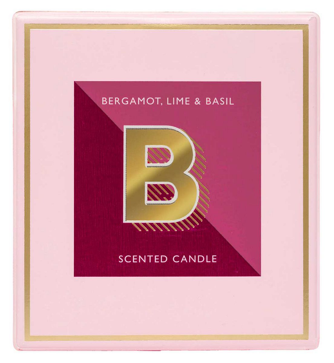 Landon Tyler Alphabet Candle Letter B Bergamot, Lime & Basil 140g